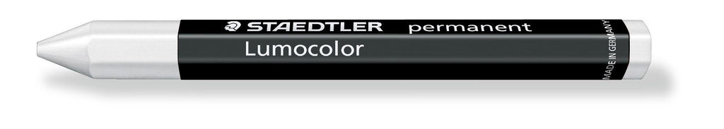 Staedtler Lumocolor Permanent Omnigraph Crayon White Pack 12 236-0