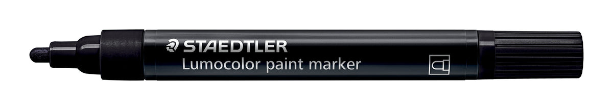 Staedtler Lumocolor Acrylic Paint Marker Black Box 10 349-9
