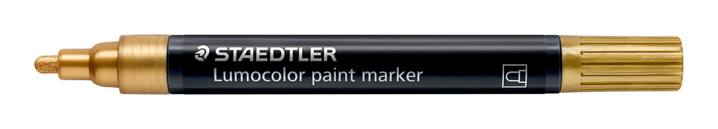 Staedtler Lumocolor Acrylic Paint Marker Gold Pack 10 349-11