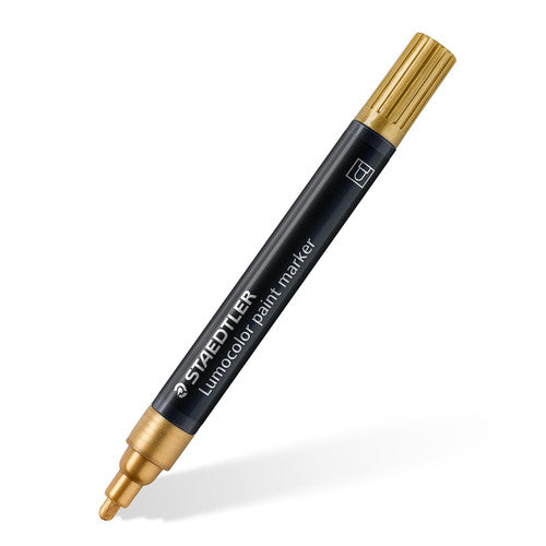 Staedtler Lumocolor Acrylic Paint Marker Gold Pack 10 349-11