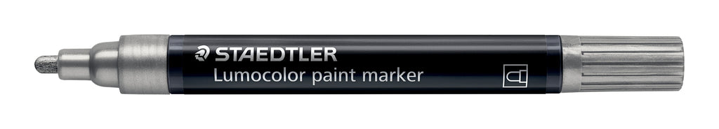 Staedtler Lumocolor Acrylic Paint Marker Silver Pack 10 349-81