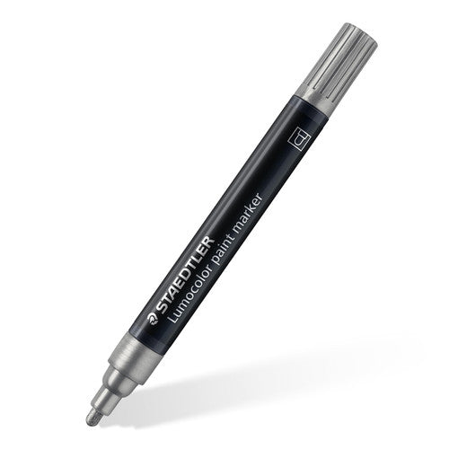 Staedtler Lumocolor Acrylic Paint Marker Silver Pack 10 349-81