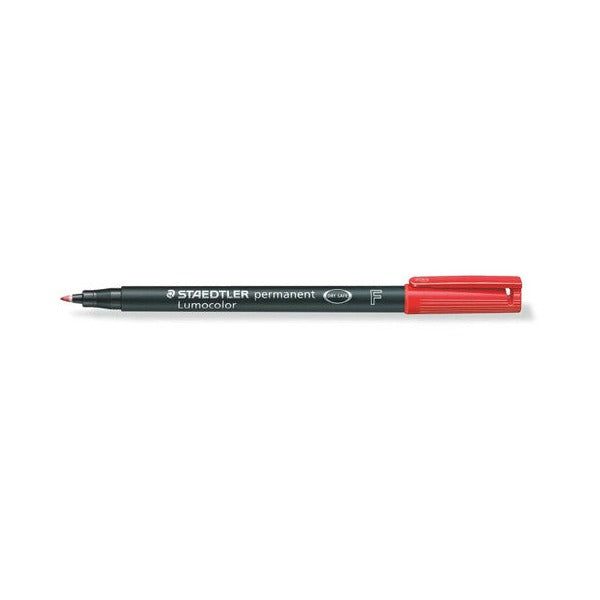 Staedtler Lumocolor Permanent Fine Red Box 10 318-2