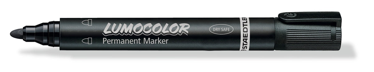 Staedtler Lumocolor Permanent Black Bullet Marker 352-9