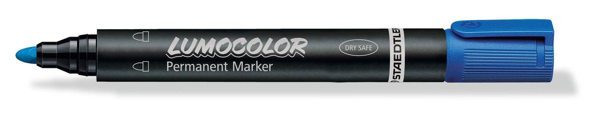 Staedtler Lumocolor Permanent Marker Blue Bullet Tip 352-3
