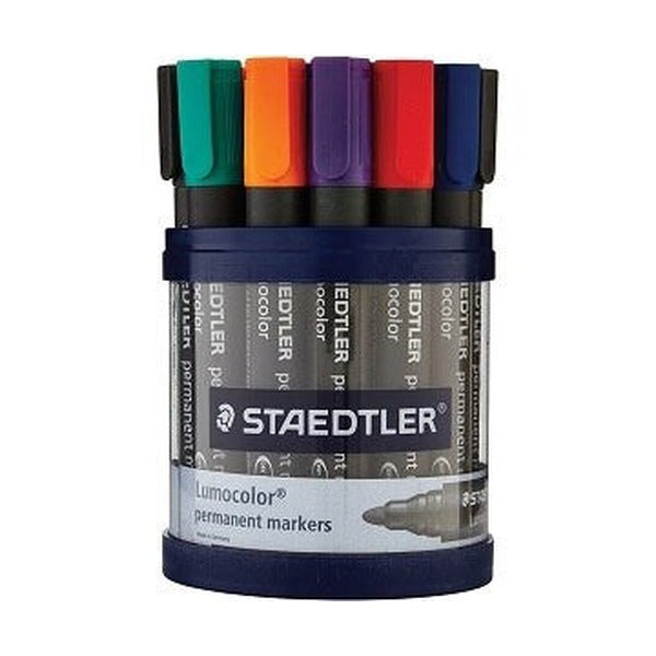 Staedtler Lumocolor Permanent Bullet Markers Assorted Cup 19 352-S KP19