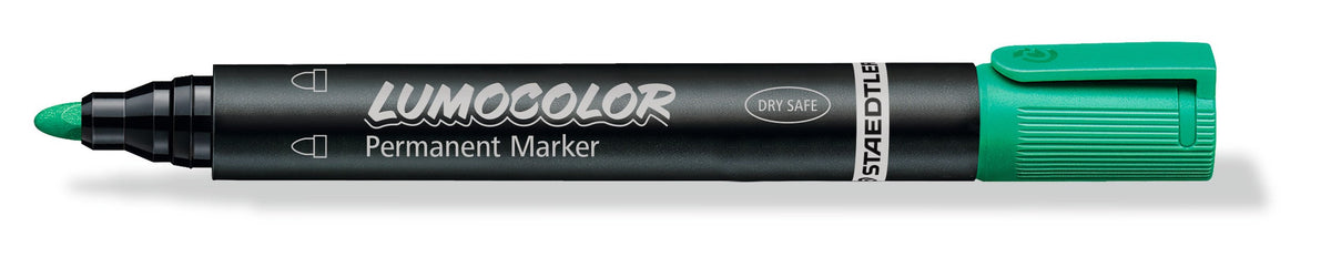 Staedtler Lumocolor Permanent Marker Green Bullet Tip 352-5