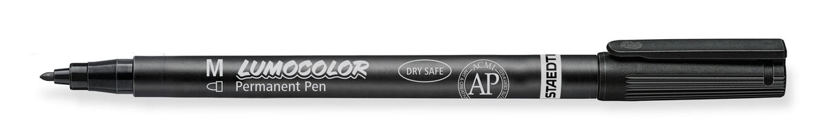 Staedtler Lumocolor Permanent Pen Medium Black Box 10 317-9