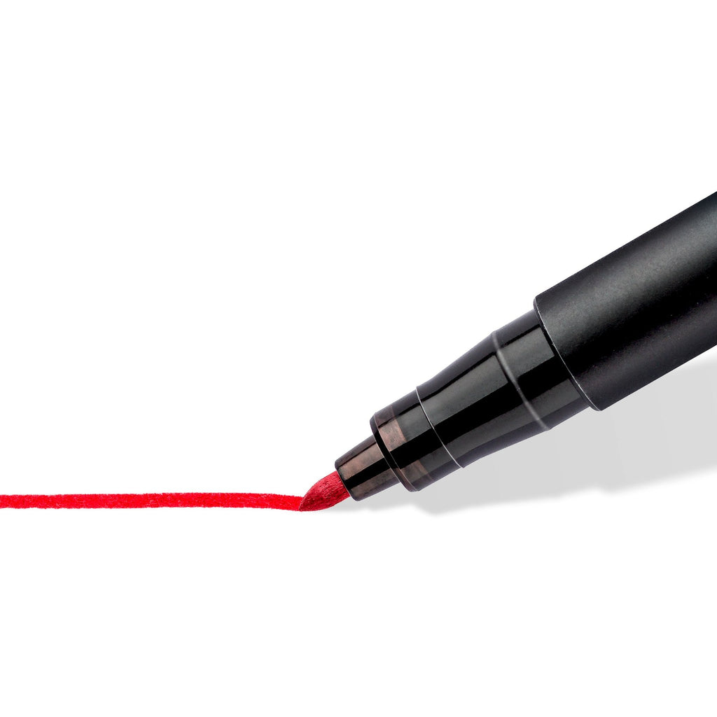 Staedtler Lumocolor Permanent Medium Red Box 10 317-2