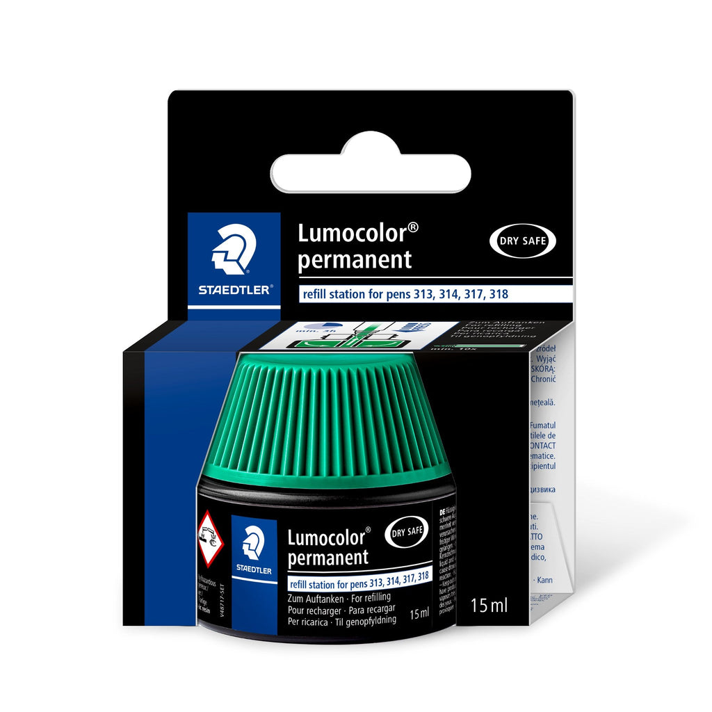 Staedtler Lumocolor Permanent Refill Pot Green 487 17-5