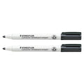 Staedtler Lumocolor Whiteboard Compact Marker Eraser Black Pack 2 341-9 SET