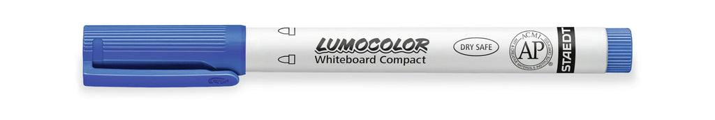 Staedtler Lumocolor Whiteboard Compact Marker Bullet Point Blue Box 10 341-3
