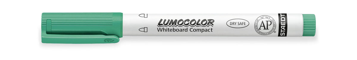 Staedtler Lumocolor Whiteboard Compact Marker Bullet Green Box 10 341-5