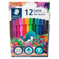 Staedtler Luna Fibre Tip Pens Pack 12 327 LWP12