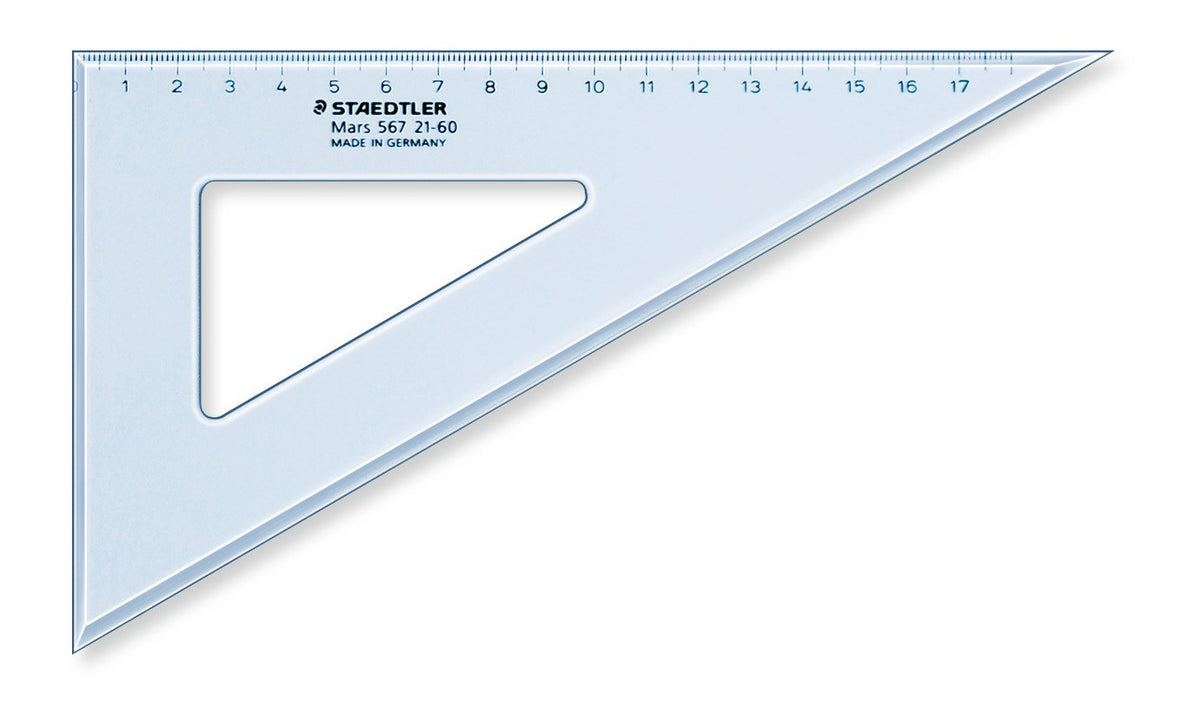 Staedtler Mars Set Square 21cm 60/30 Degree Pack 10 567 21-60
