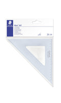 Staedtler Mars Set Square 26cm 45/45 Degree Pack 10 567 26-45