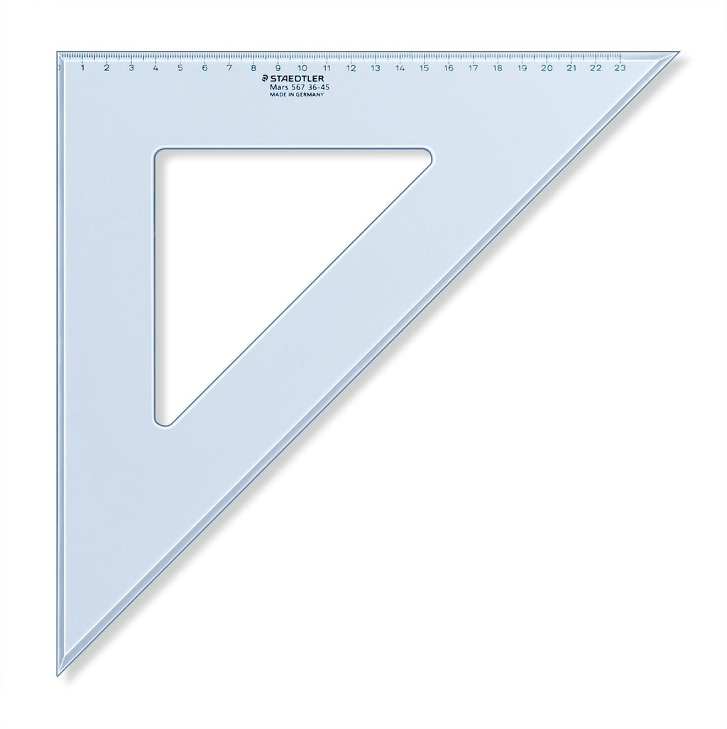 Staedtler Mars Set Square 36cm 45/45 Degree Pack 10 567 36-45