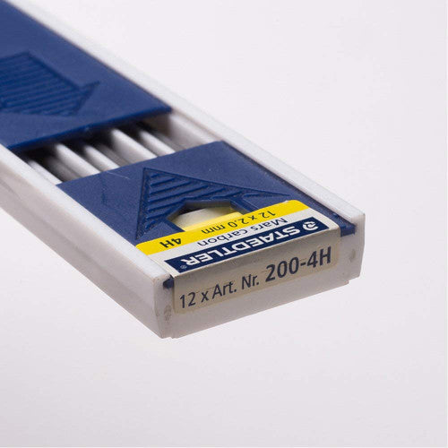 Staedtler Mars 2mm Carbon Leads 4H Tray 12 200-4H