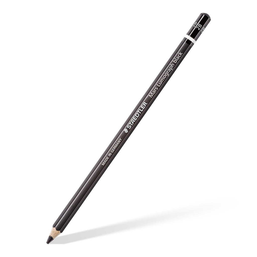 Staedtler Mars Lumograph Black Pencils 2B Box 12 100B-2B