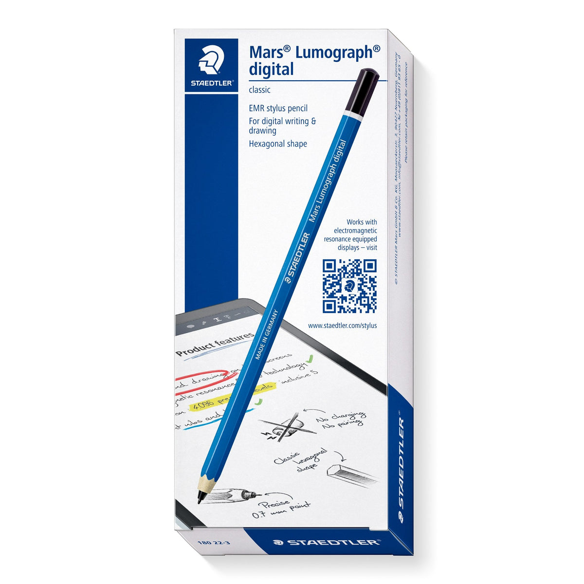 Staedtler Mars Lumograph Digital Classic EMR Stylus Pencil 180 22-3