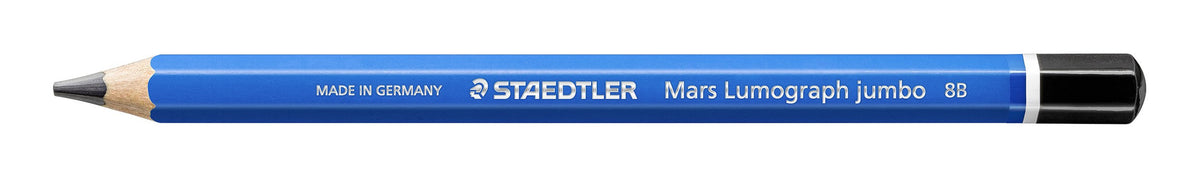 Staedtler Mars Lumograph Jumbo Graphite Pencils 8B Box 6 100J-8B