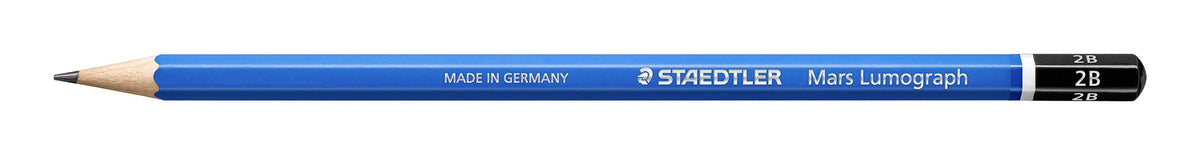 Staedtler Mars Lumograph Pencils 2B Box 12 100-2B