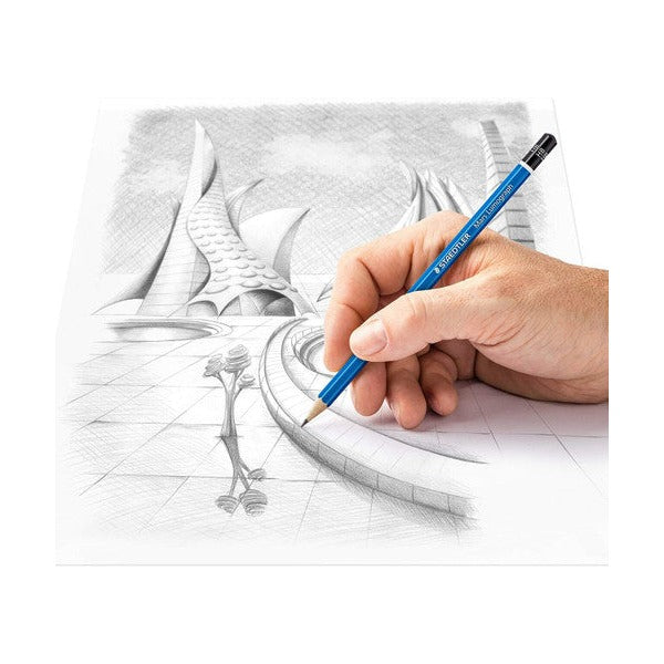 Staedtler Mars Lumograph Sketching Pencils Tin 12 100 G12 S