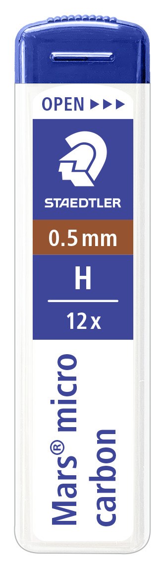 Staedtler Mars Micro Carbon Leads 0.5mm H 250 05-H