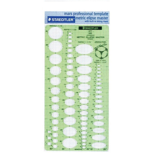 Staedtler Mars Professional Ellipse Master Template 977 505