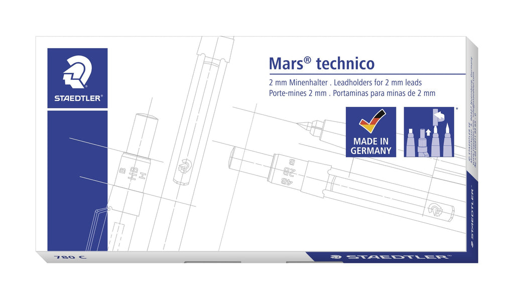 Staedtler Mars Technico Leadholder 2mm Integrated Sharpener Box 5 780 C