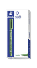 Staedtler Metallic Marker Green Box 10 8323-553