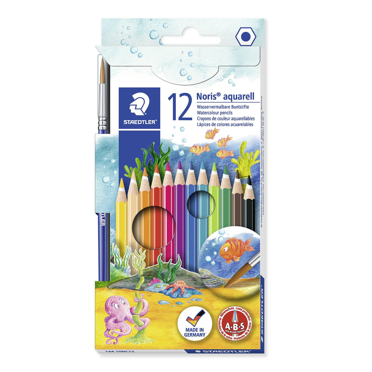 Staedtler Noris Aquarell Watercolour Pencils Assorted 12 144 10NC12
