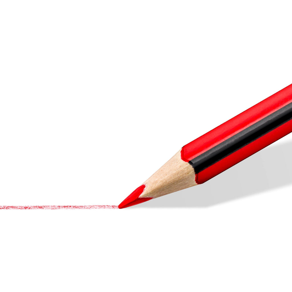 Staedtler Noris Colour Triangular Coloured Pencils Red Box 12 187-2 F