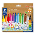 Staedtler Noris Jumbo Triangular Fibre Tip Pens Assorted Box 12 328-B C12