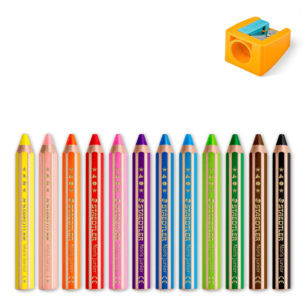 Staedtler Noris Junior 3-in-1 Pencils Box 12 Assorted 140 C12