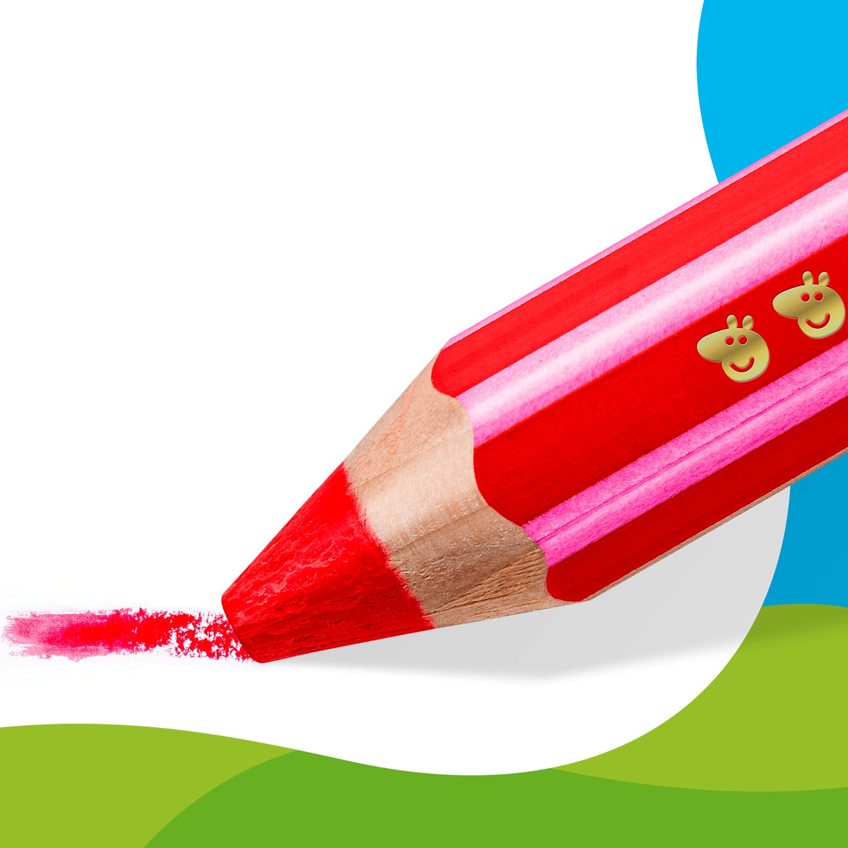 Staedtler Noris Junior Peppa Pig 3-in-1 Colouring Pencils With Sharpener Pack of 12