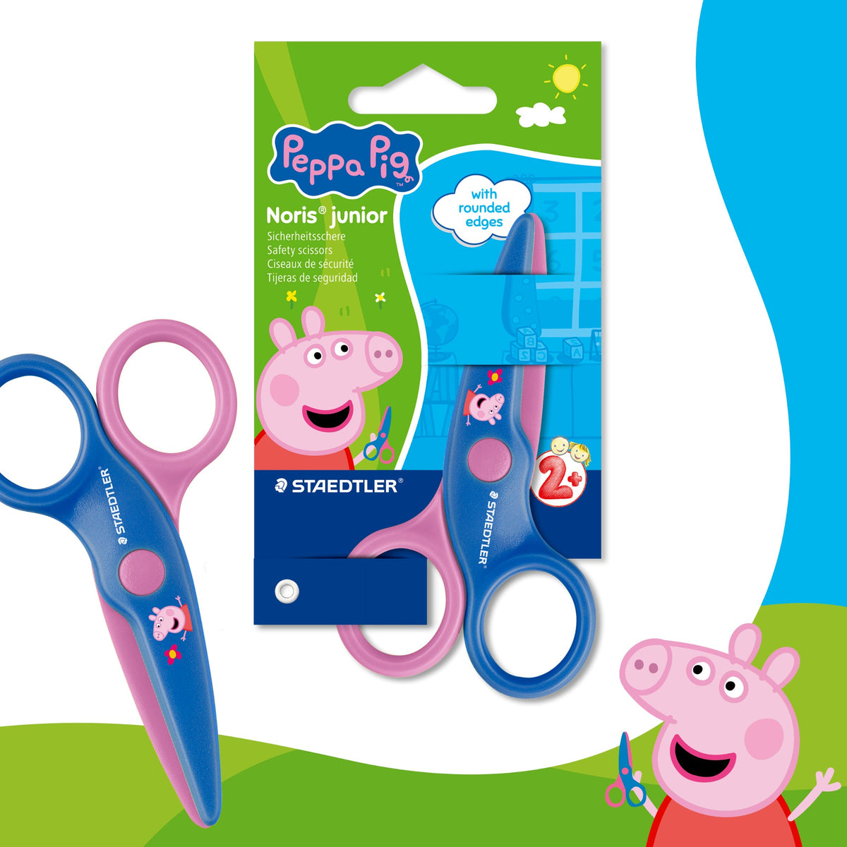 Staedtler Noris Junior Peppa Pig Safety Scissors Pack of 10