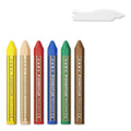 Staedtler Noris Junior Wax Crayons Box 6 Assorted 224 C6