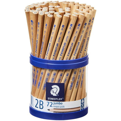 Staedtler Natural Jumbo Triangular Pencil 2B Cup 72 119N2BKP72