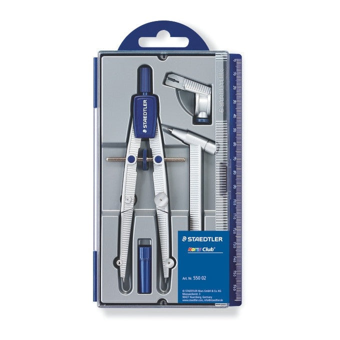 Staedtler Noris Compass with Centre Wheel Extension Bar 550 02