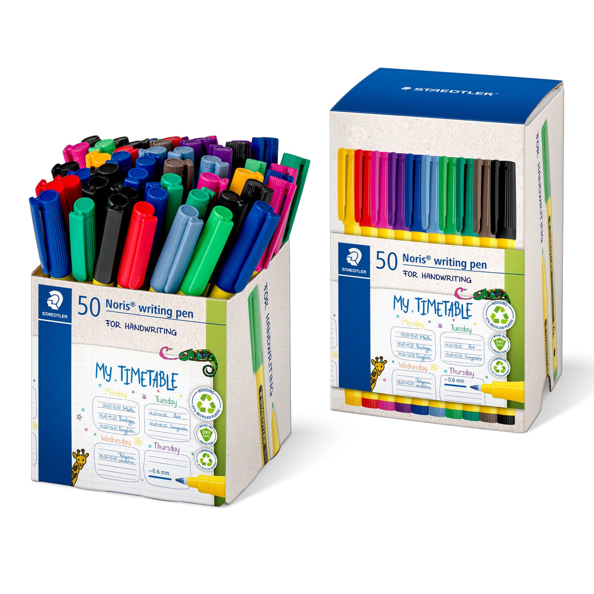 Staedtler Noris Writing Pen Assorted Cup 50 307-S CT50