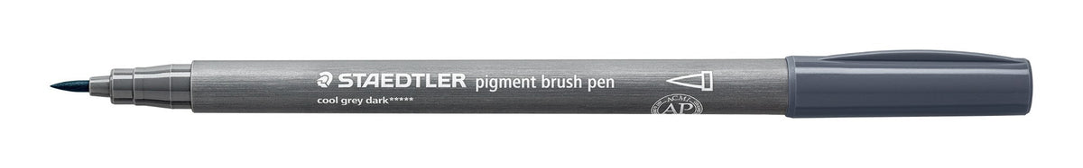 Staedtler Pigment Arts Brush Pen Cool Grey Dark Box 10 371-871