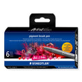 Staedtler Pigment Arts Brush Pens Reds and Pinks Pack 6 371 C6-1