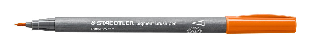 Staedtler Pigment Arts Brush Pen Sienna Raw Pack 10 371-730