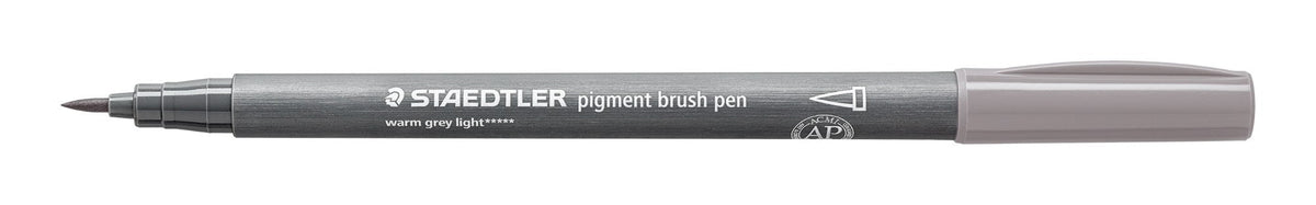 Staedtler Pigment Arts Brush Pen Warm Grey Light Pack 10 371-840