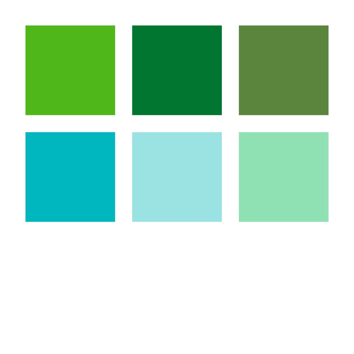 Staedtler Pigment Arts Brush Pens Greens Turquoises Pack 6 371 C6-3