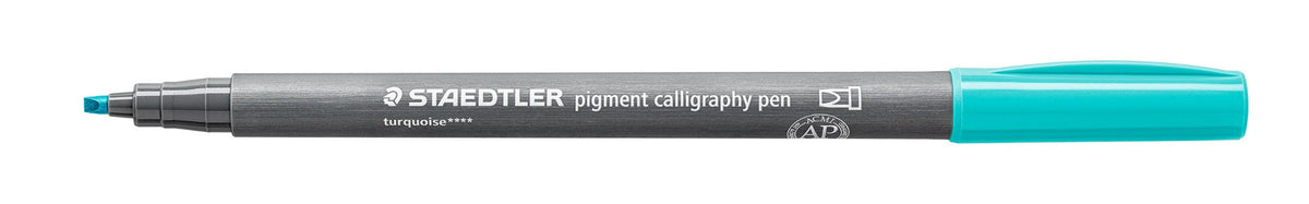 Staedtler Pigment Arts Calligraphy Pen Turquoise Box 10 375-35