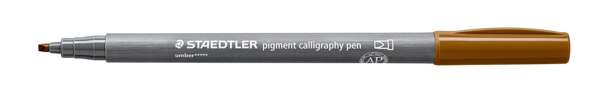 Staedtler Pigment Arts Calligraphy Pen Umber Pack 10 375-790