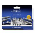 Staedtler Pigment Arts Pens Assorted Tips Intense Black Pack 4 37 BK4-99