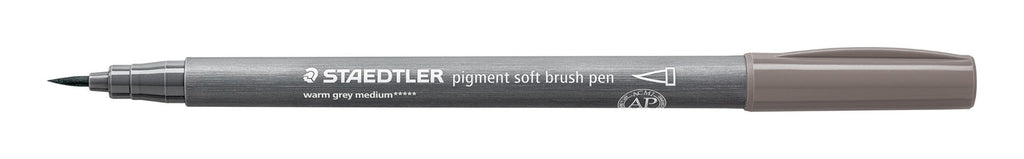 Staedtler Pigment Arts Soft Brush Pen Warm Grey Medium Pack 10 372-84